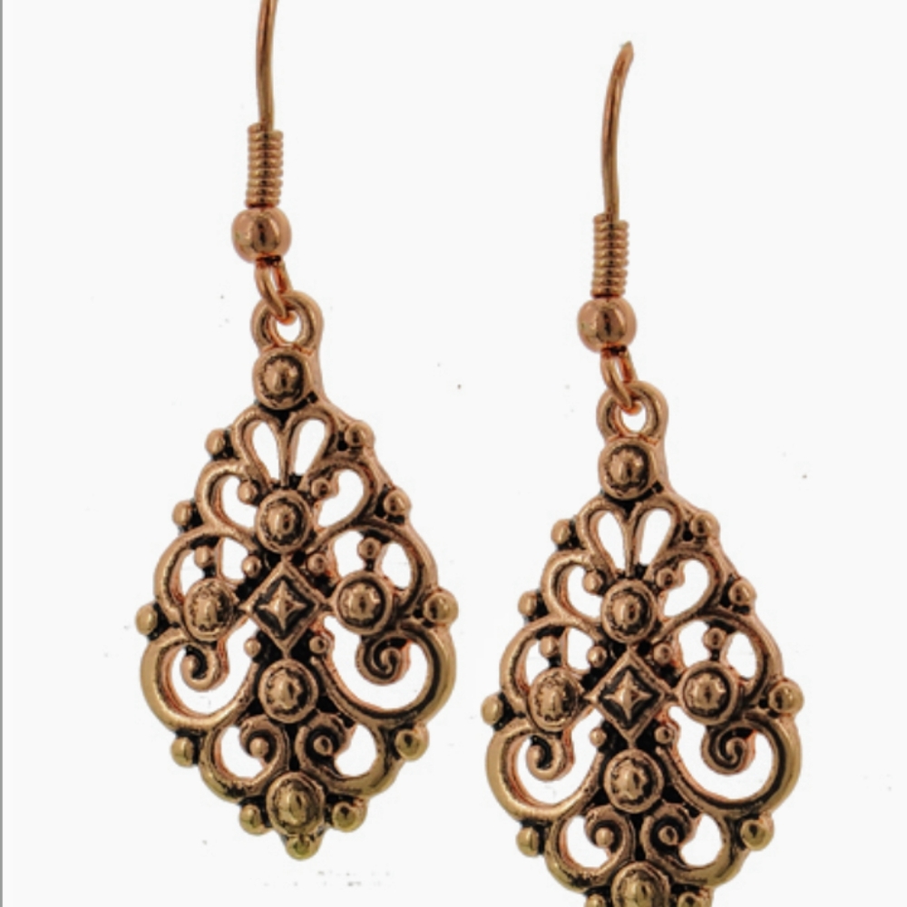 Copper earrings